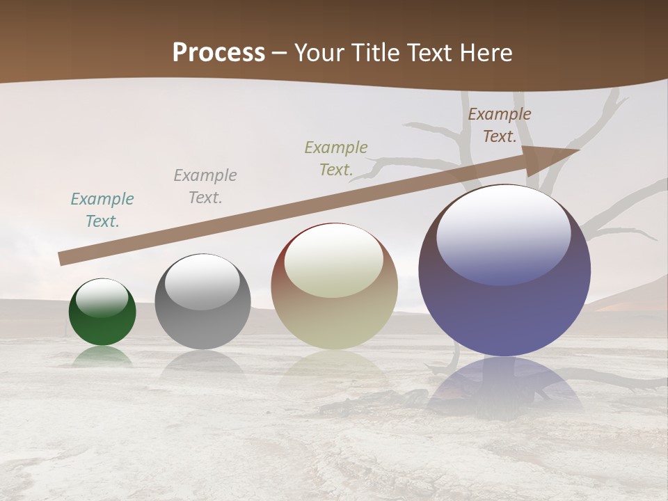 A Dead Tree In The Middle Of A Desert PowerPoint Template
