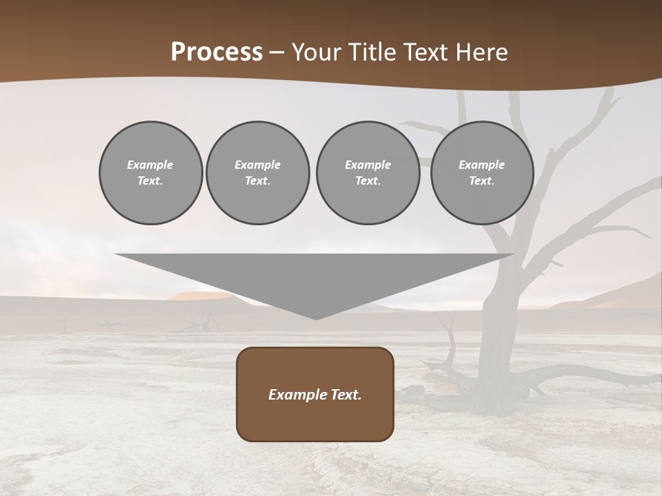 A Dead Tree In The Middle Of A Desert PowerPoint Template