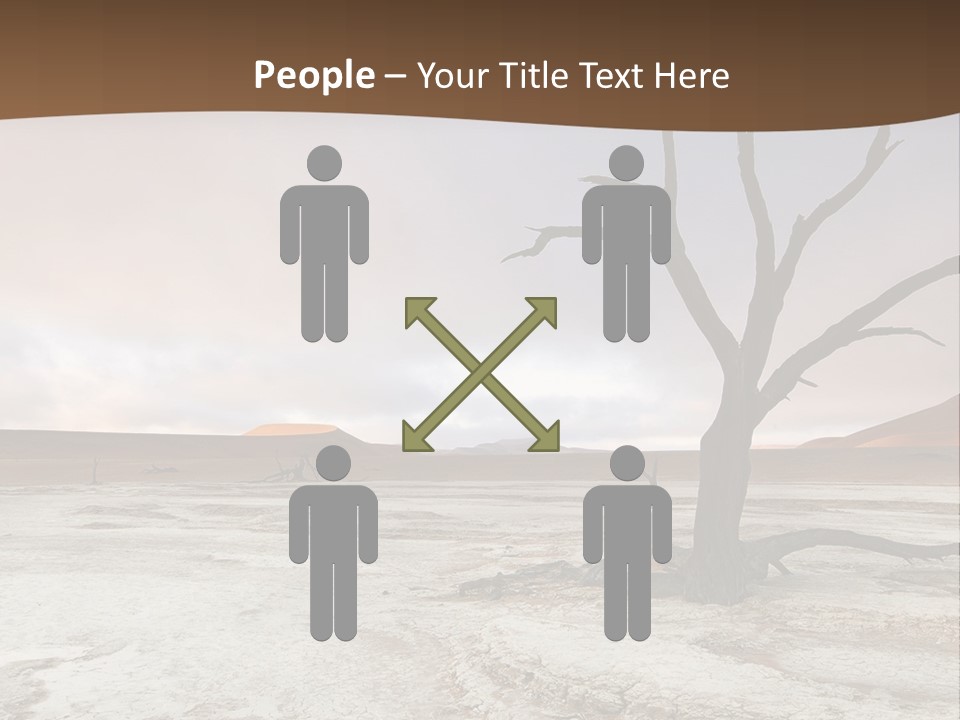 A Dead Tree In The Middle Of A Desert PowerPoint Template