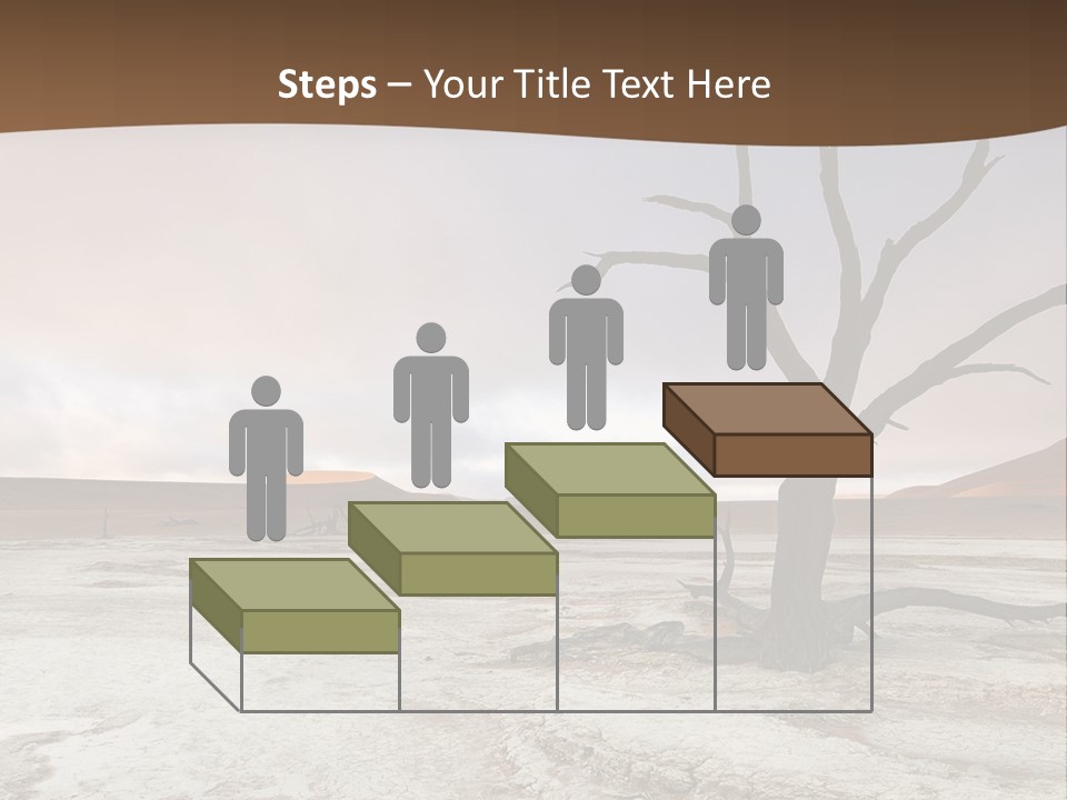 A Dead Tree In The Middle Of A Desert PowerPoint Template