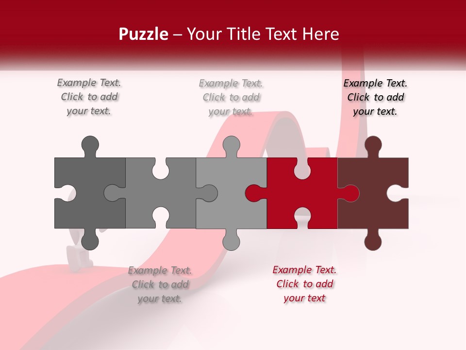 A Person Standing On Top Of A Red Arrow PowerPoint Template