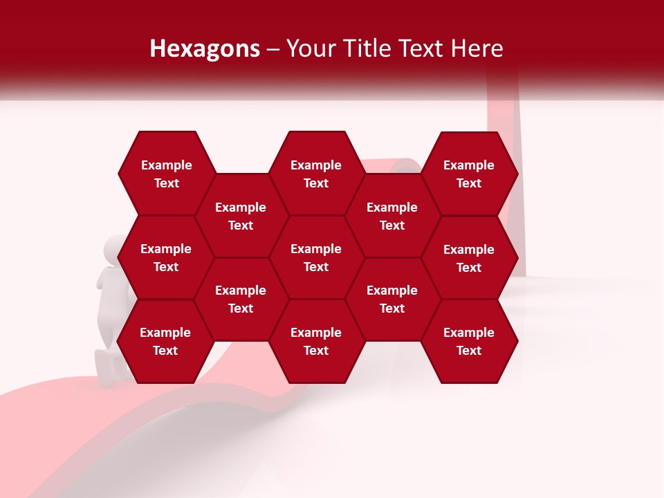 A Person Standing On Top Of A Red Arrow PowerPoint Template