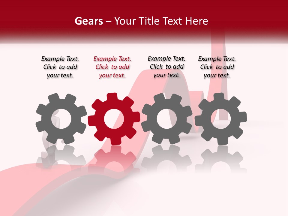 A Person Standing On Top Of A Red Arrow PowerPoint Template