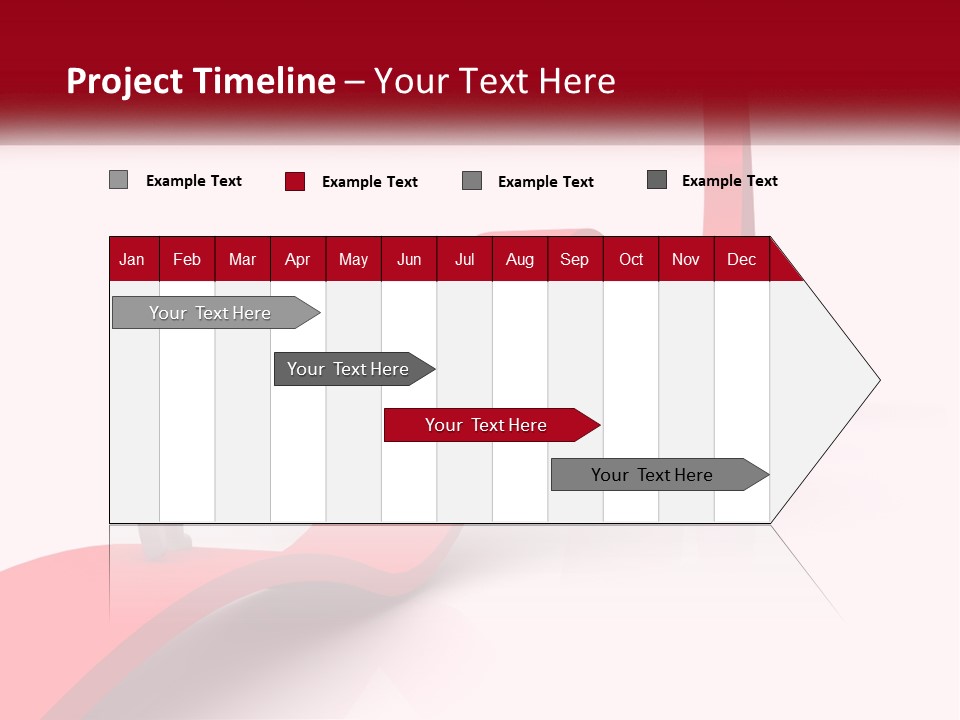 A Person Standing On Top Of A Red Arrow PowerPoint Template