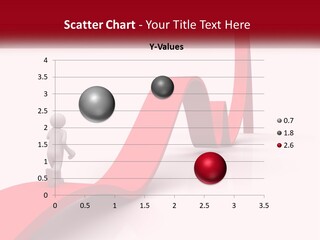 A Person Standing On Top Of A Red Arrow PowerPoint Template