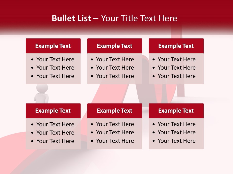 A Person Standing On Top Of A Red Arrow PowerPoint Template