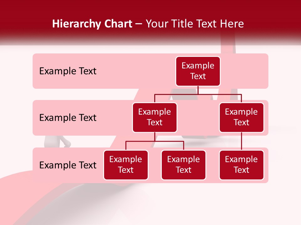 A Person Standing On Top Of A Red Arrow PowerPoint Template
