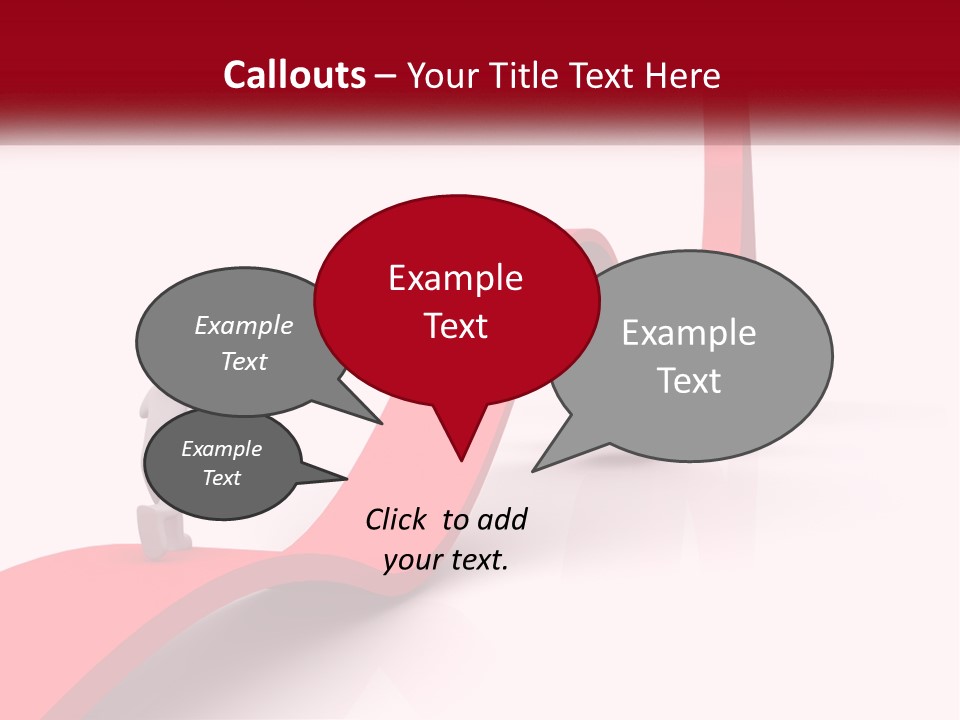 A Person Standing On Top Of A Red Arrow PowerPoint Template