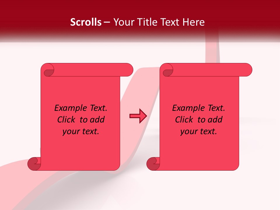 A Person Standing On Top Of A Red Arrow PowerPoint Template