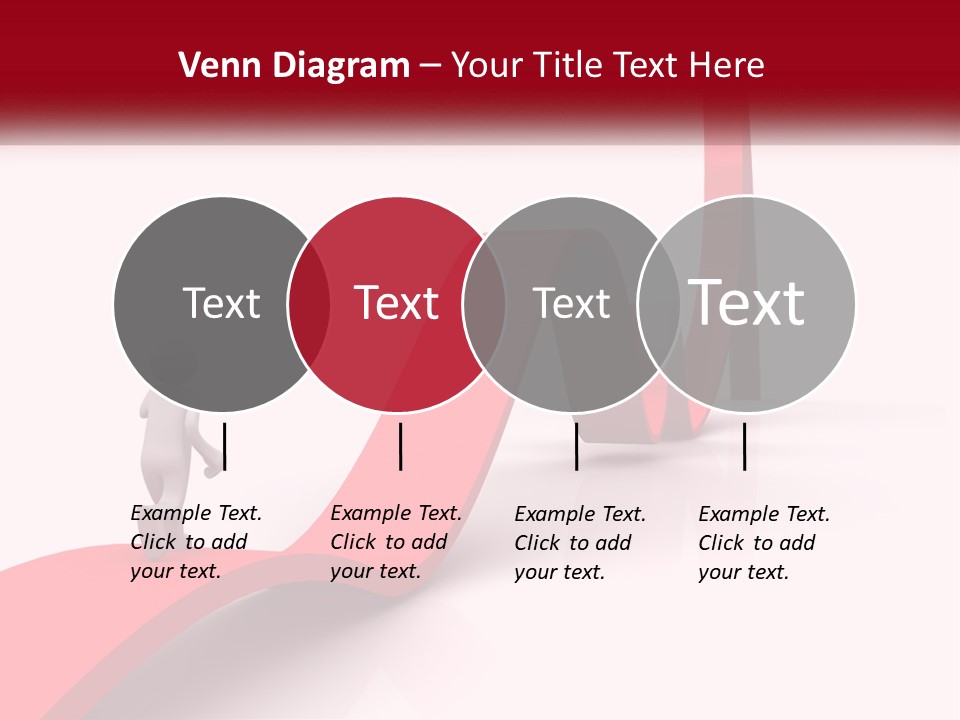 A Person Standing On Top Of A Red Arrow PowerPoint Template