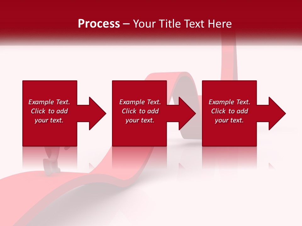 A Person Standing On Top Of A Red Arrow PowerPoint Template