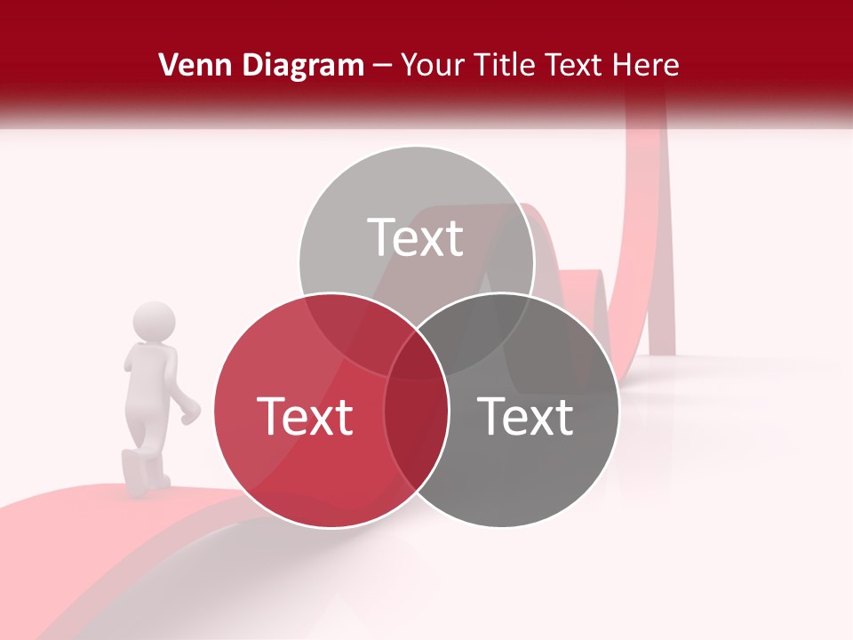 A Person Standing On Top Of A Red Arrow PowerPoint Template