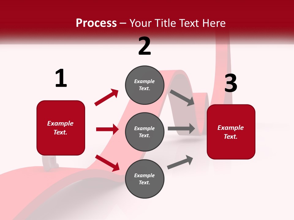 A Person Standing On Top Of A Red Arrow PowerPoint Template