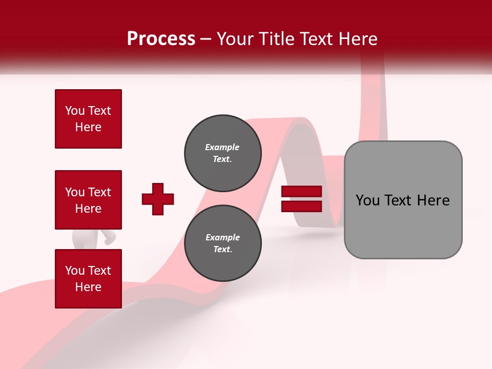 A Person Standing On Top Of A Red Arrow PowerPoint Template