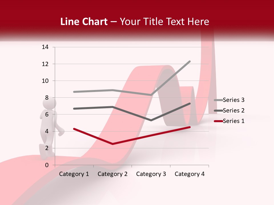 A Person Standing On Top Of A Red Arrow PowerPoint Template