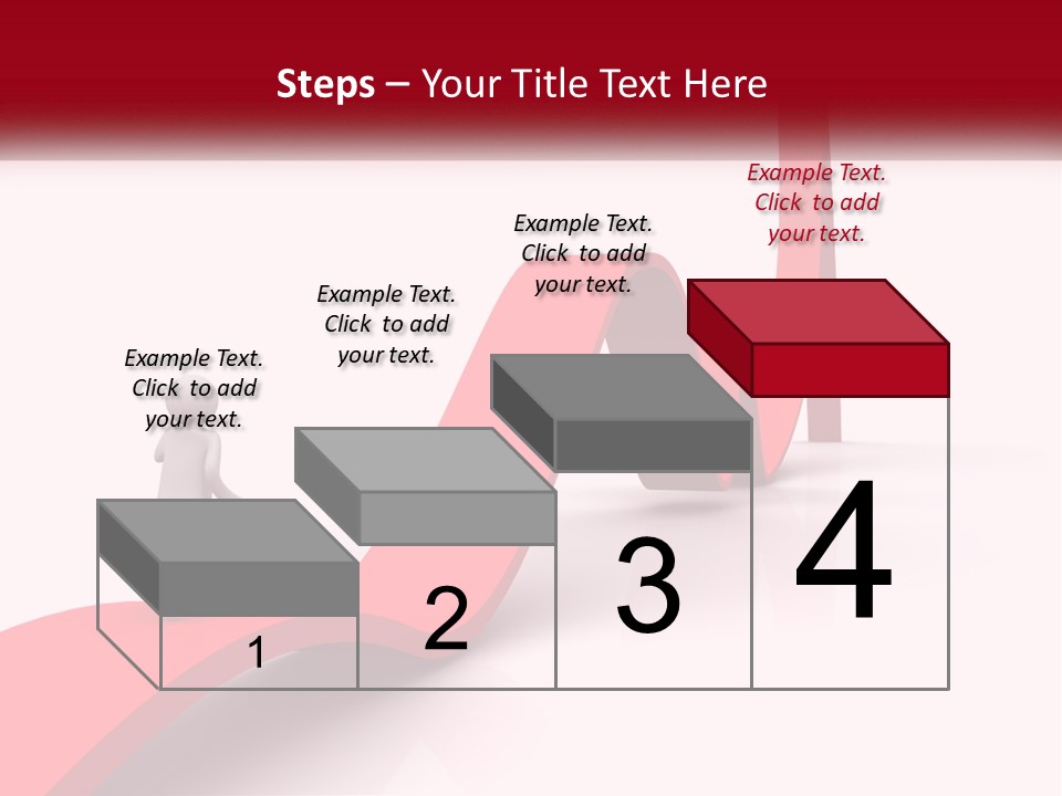 A Person Standing On Top Of A Red Arrow PowerPoint Template