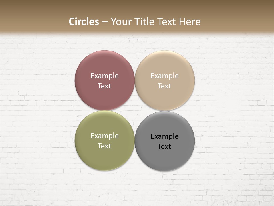 An Empty Room With A Brick Wall And Wooden Floor PowerPoint Template