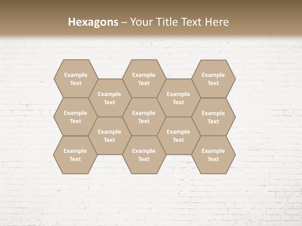 An Empty Room With A Brick Wall And Wooden Floor PowerPoint Template