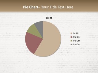 An Empty Room With A Brick Wall And Wooden Floor PowerPoint Template