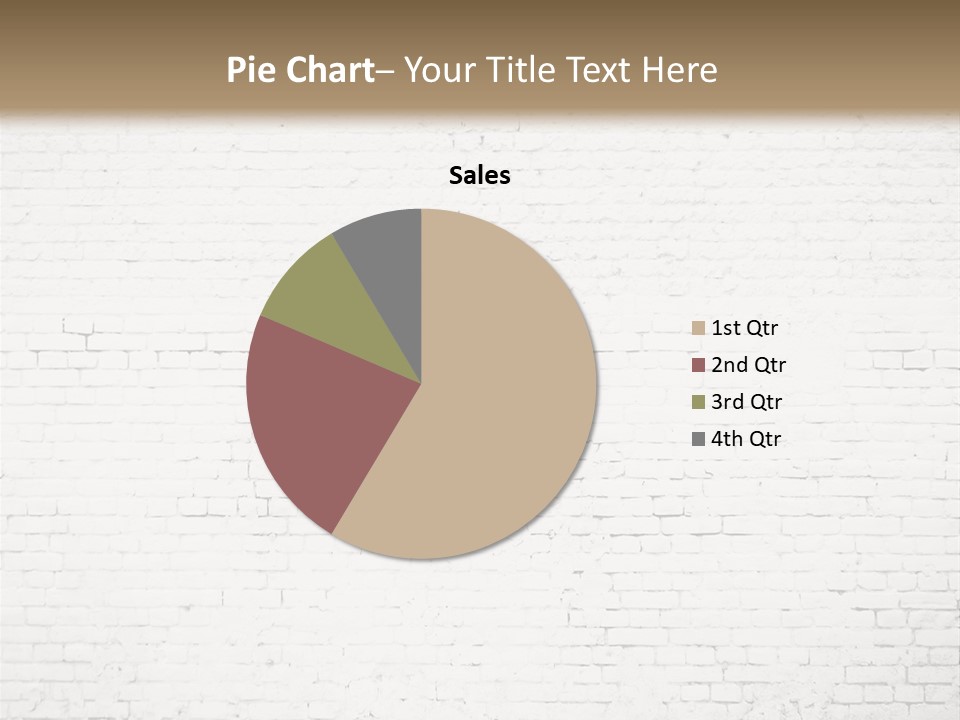 An Empty Room With A Brick Wall And Wooden Floor PowerPoint Template