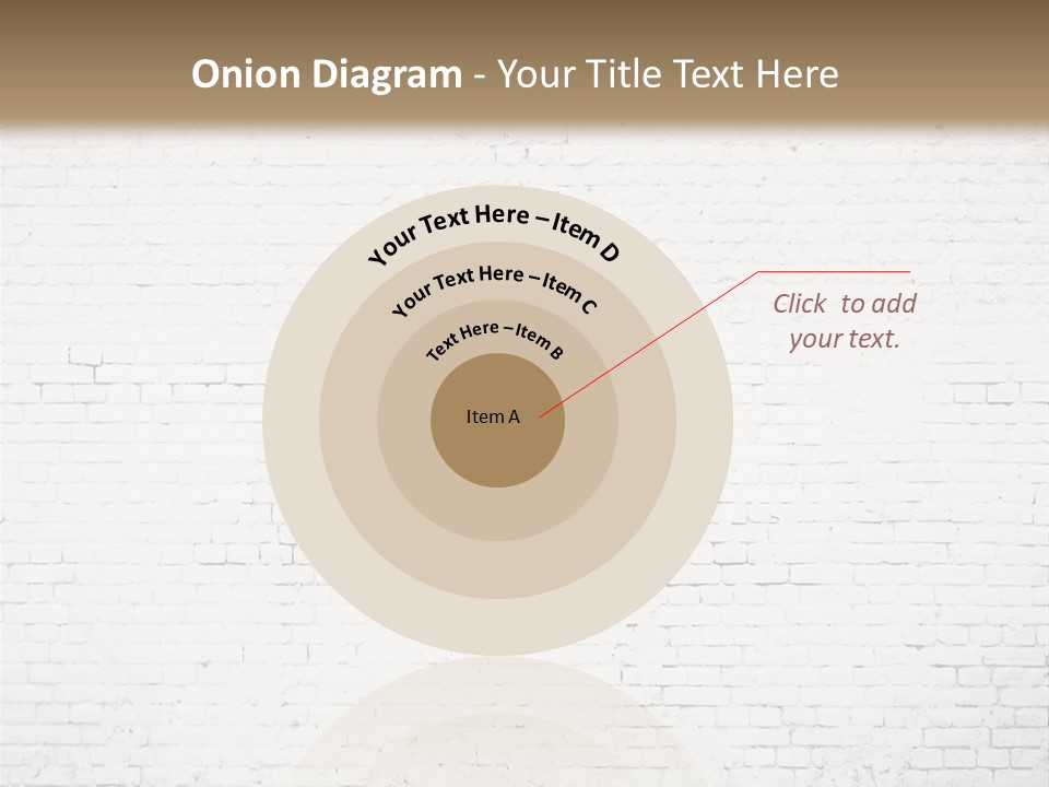 An Empty Room With A Brick Wall And Wooden Floor PowerPoint Template