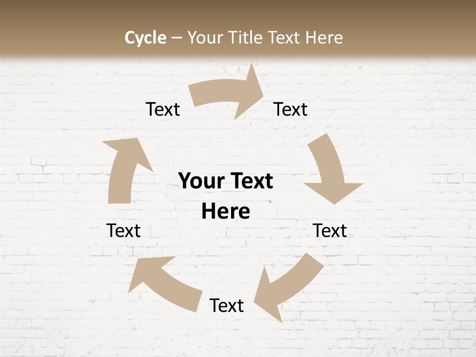 An Empty Room With A Brick Wall And Wooden Floor PowerPoint Template