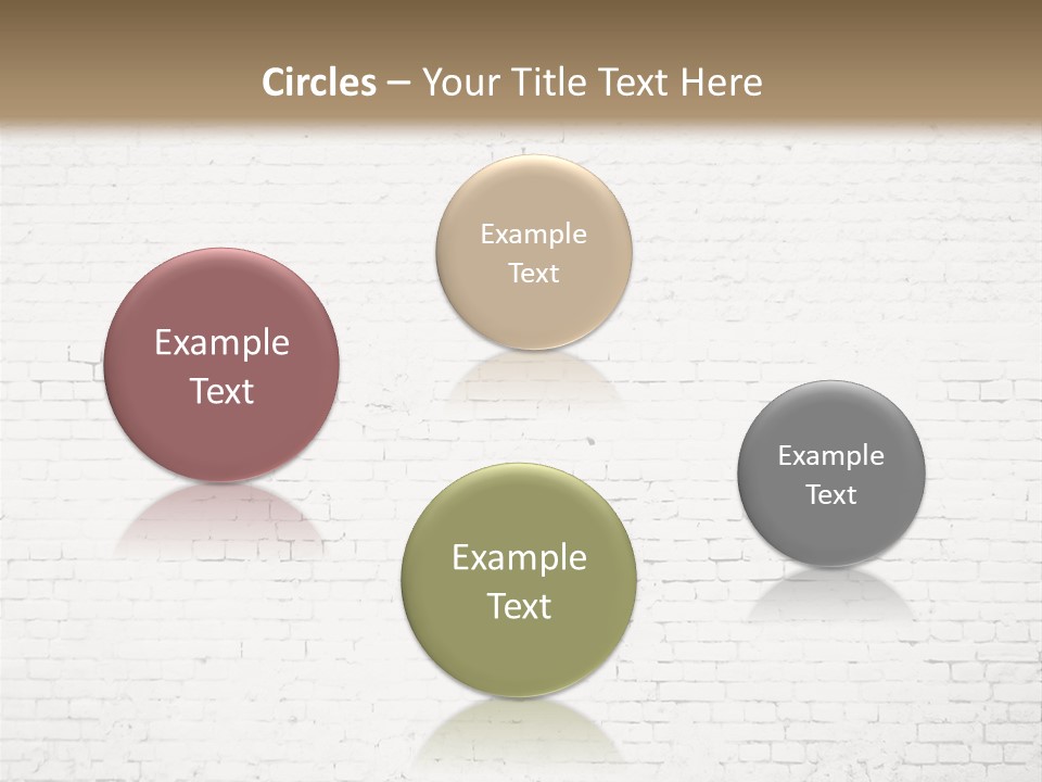 An Empty Room With A Brick Wall And Wooden Floor PowerPoint Template