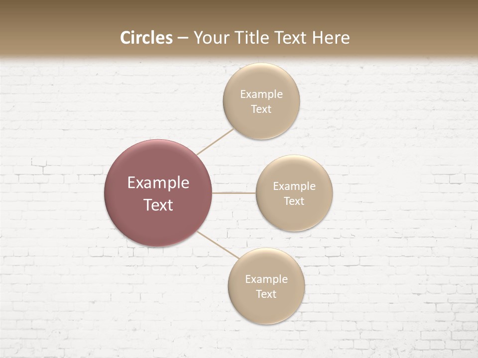 An Empty Room With A Brick Wall And Wooden Floor PowerPoint Template
