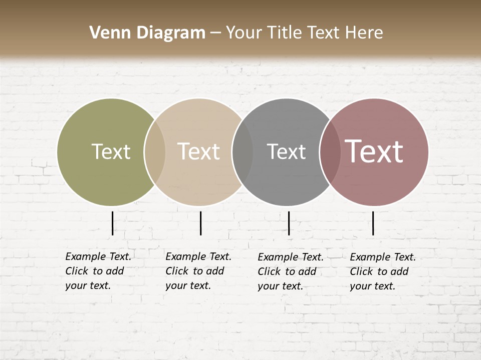 An Empty Room With A Brick Wall And Wooden Floor PowerPoint Template