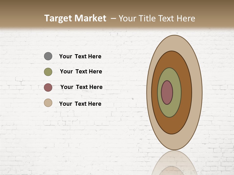 An Empty Room With A Brick Wall And Wooden Floor PowerPoint Template