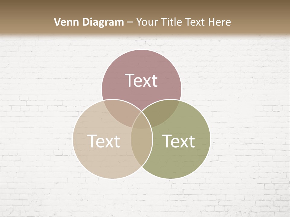 An Empty Room With A Brick Wall And Wooden Floor PowerPoint Template