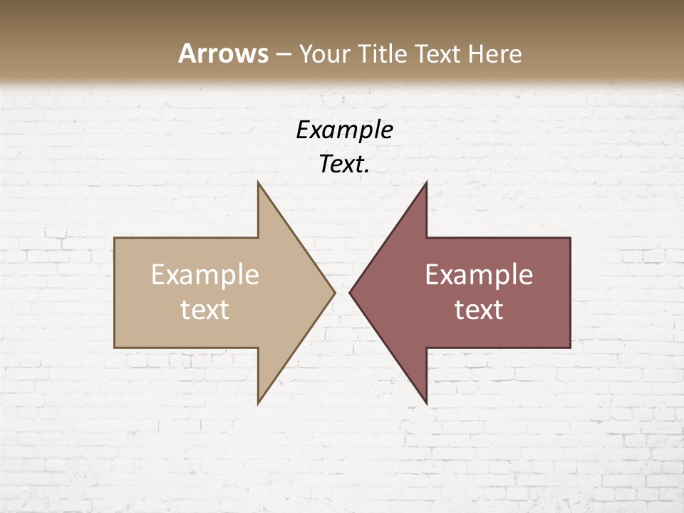 An Empty Room With A Brick Wall And Wooden Floor PowerPoint Template