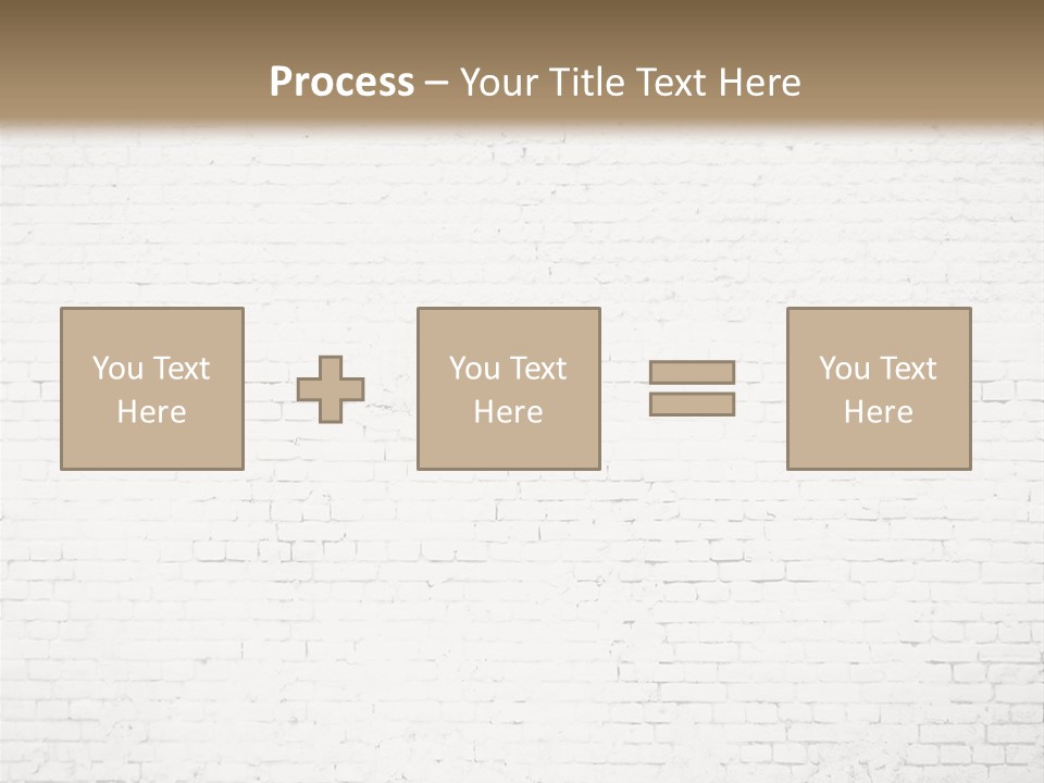 An Empty Room With A Brick Wall And Wooden Floor PowerPoint Template