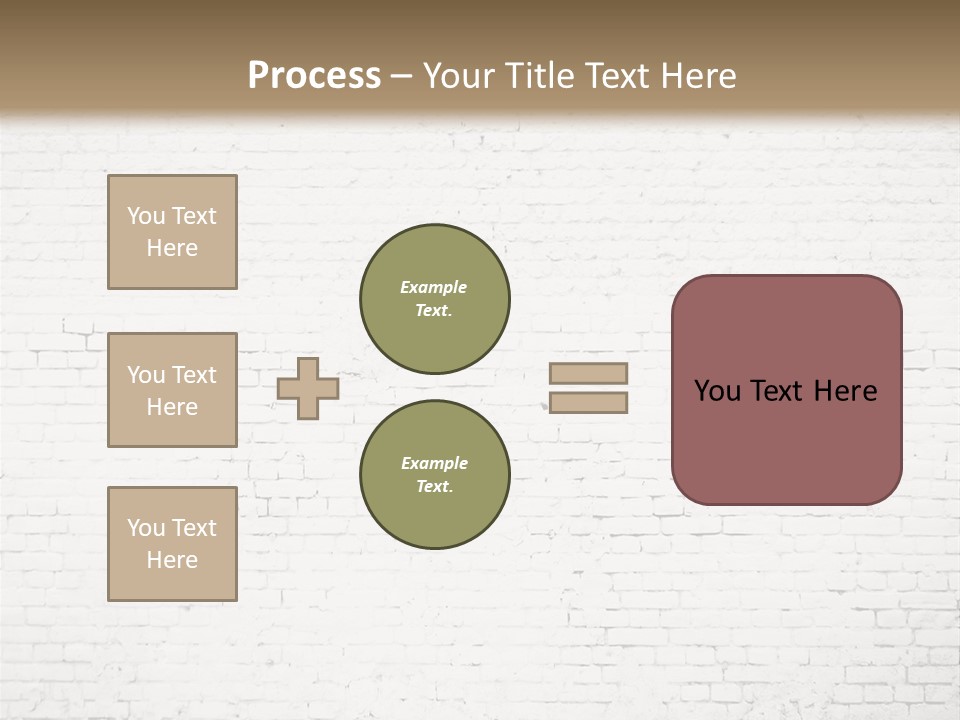 An Empty Room With A Brick Wall And Wooden Floor PowerPoint Template