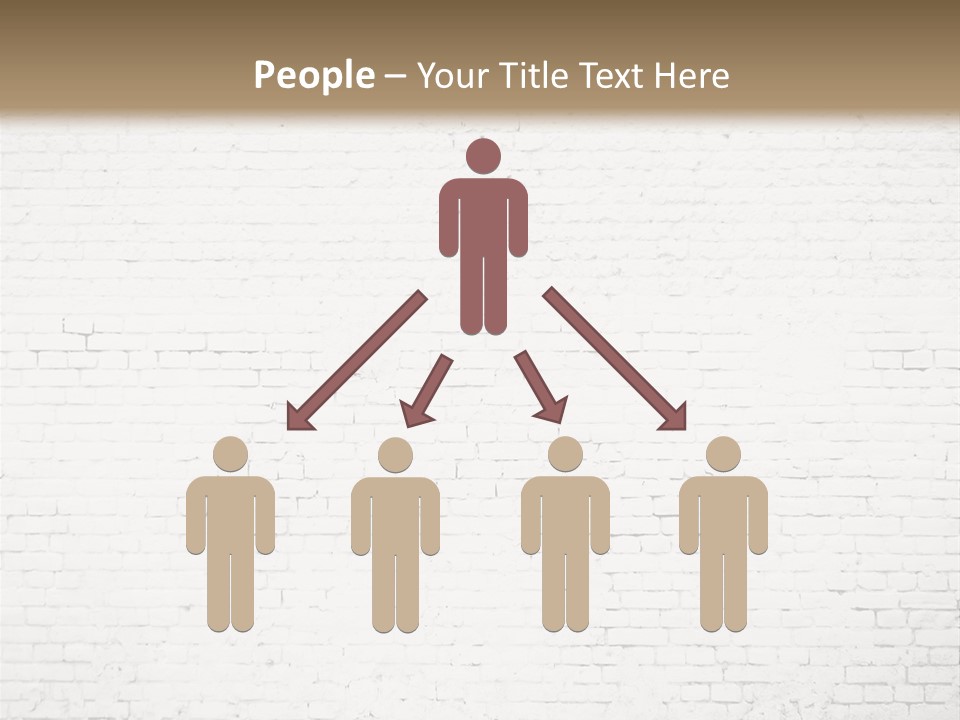 An Empty Room With A Brick Wall And Wooden Floor PowerPoint Template