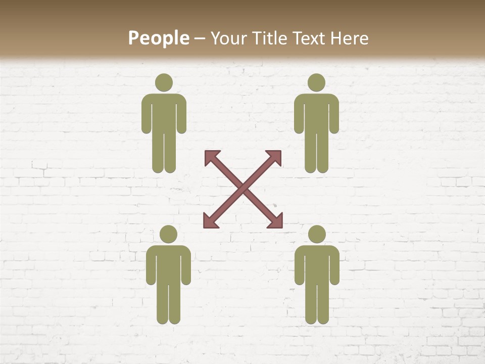 An Empty Room With A Brick Wall And Wooden Floor PowerPoint Template