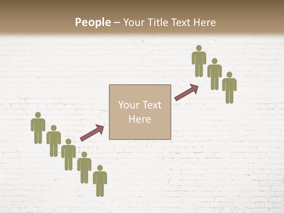 An Empty Room With A Brick Wall And Wooden Floor PowerPoint Template