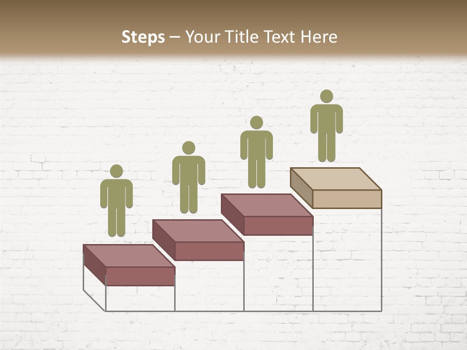 An Empty Room With A Brick Wall And Wooden Floor PowerPoint Template