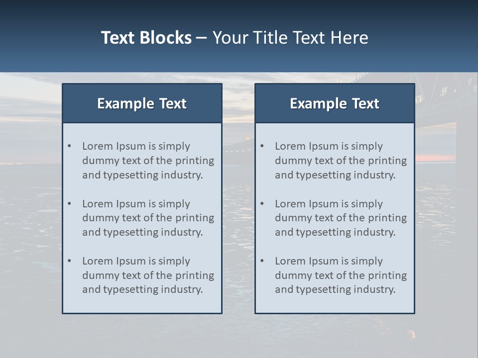 A Bridge Over A Body Of Water At Sunset PowerPoint Template