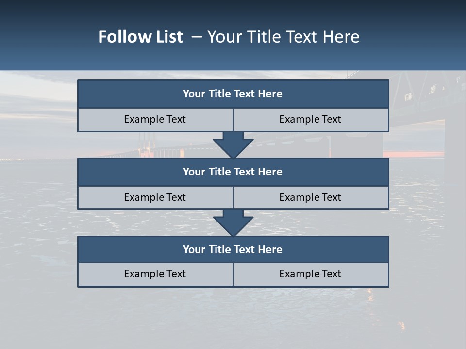 A Bridge Over A Body Of Water At Sunset PowerPoint Template