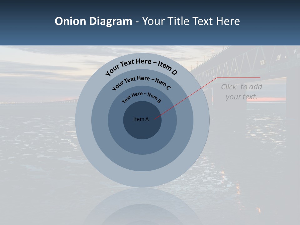 A Bridge Over A Body Of Water At Sunset PowerPoint Template