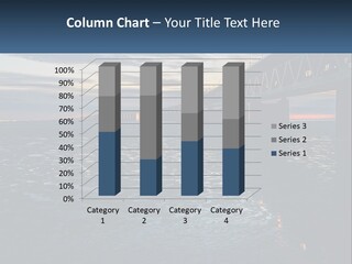 A Bridge Over A Body Of Water At Sunset PowerPoint Template