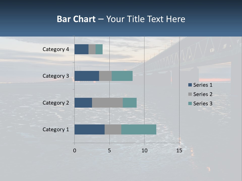 A Bridge Over A Body Of Water At Sunset PowerPoint Template