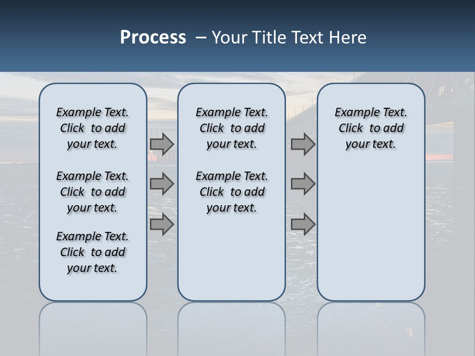A Bridge Over A Body Of Water At Sunset PowerPoint Template