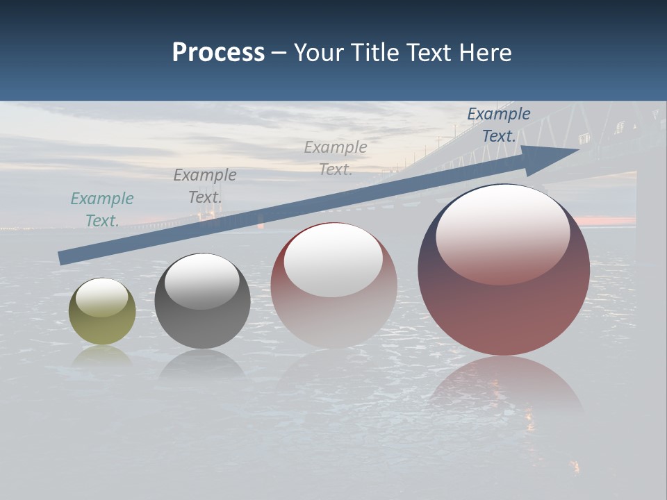 A Bridge Over A Body Of Water At Sunset PowerPoint Template