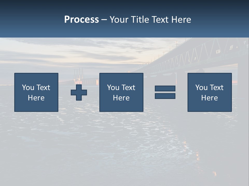 A Bridge Over A Body Of Water At Sunset PowerPoint Template