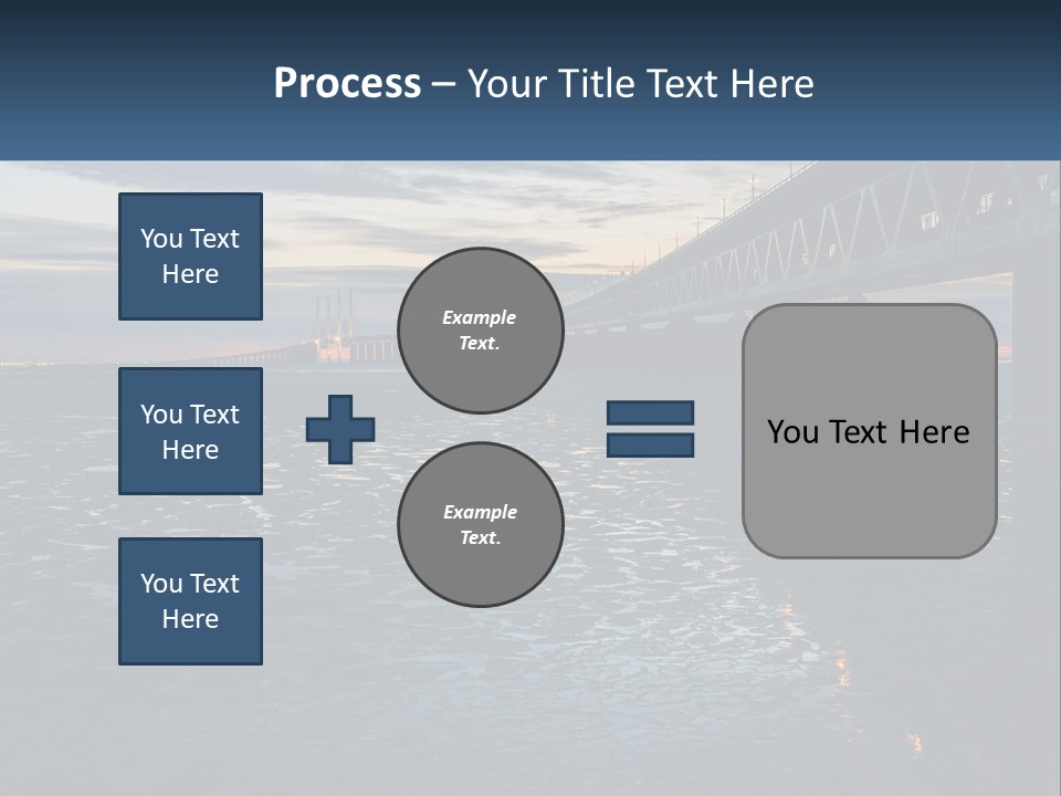 A Bridge Over A Body Of Water At Sunset PowerPoint Template