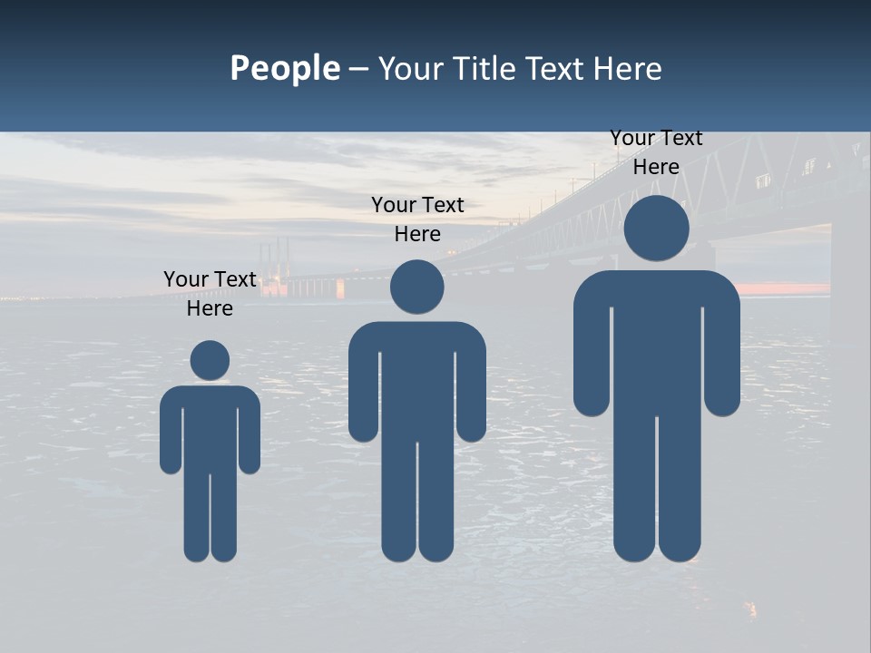 A Bridge Over A Body Of Water At Sunset PowerPoint Template