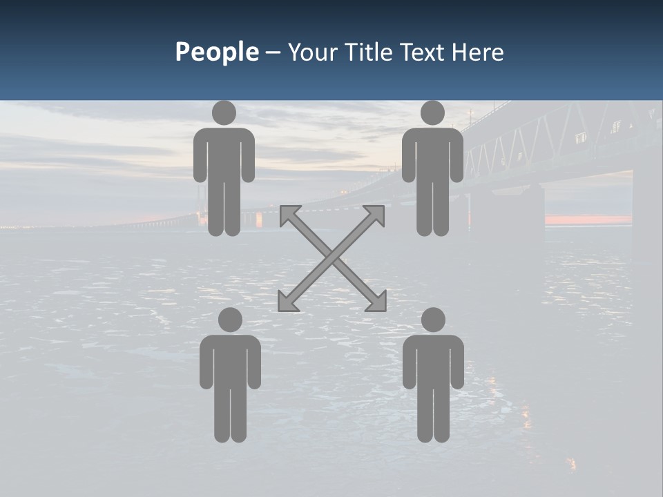 A Bridge Over A Body Of Water At Sunset PowerPoint Template