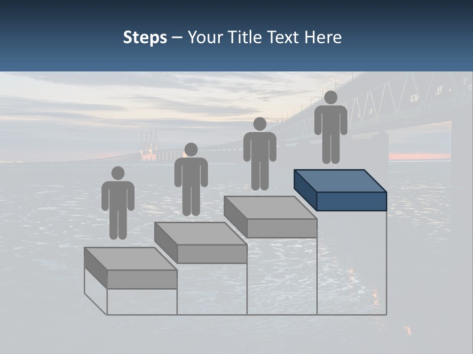 A Bridge Over A Body Of Water At Sunset PowerPoint Template